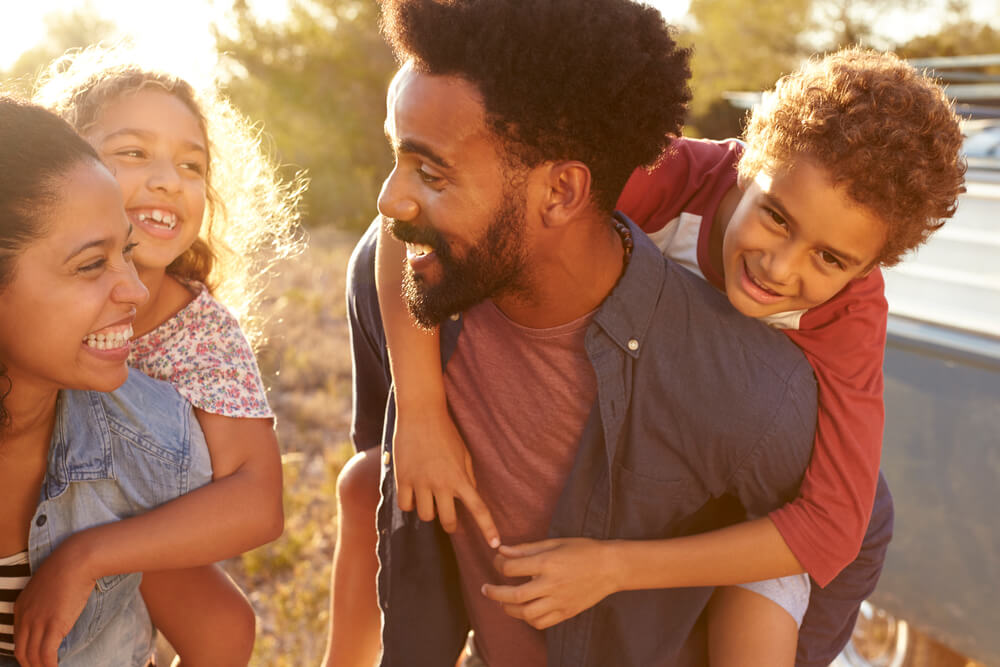 Outdoor family in tampa bay for parental engagement