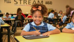 Students at St. Cecelia Interparochial Catholic School